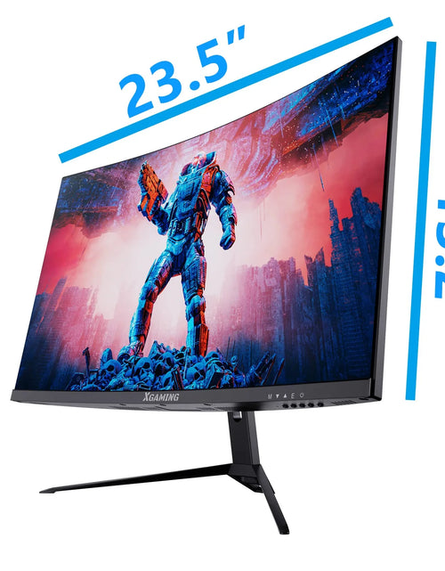 Load image into Gallery viewer, 34&quot; 165Hz Ultrawide Curved Gaming Monitor, WQHD 3440 * 1440P Computer Monitor, 1440P Monitor, 21:9,1500R, 1Ms(Gtg) with Adaptive Sync, DP&amp; HDMI Port, 2*Speaker, Black
