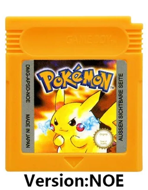 Load image into Gallery viewer, GBC 16-Bit Game Video Game Cartridge Console Card Pokemon Red Blue Crystal Golden Green Silver Yellow with Multi-Language
