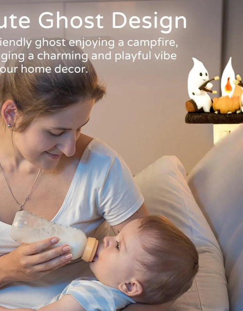 Load image into Gallery viewer, 2024 New Ghost Campfire Flickering Nightlight Night Light Plug Wall Spooky Fire Marshmllow Night Light Halloween Ghost Campfire
