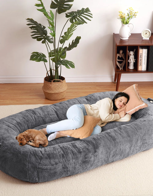 Load image into Gallery viewer, Large Dog Bed 71&quot;X48&quot;X14&quot;, Giant Dog Bed for People Adults, Pets and Kids with Removable Cover
