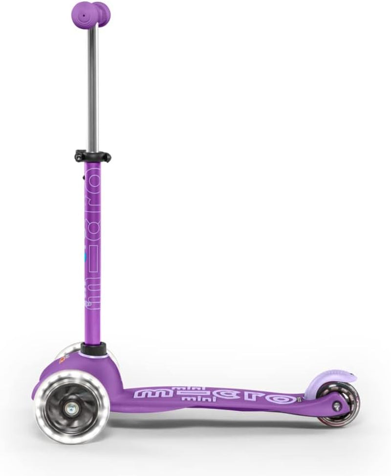 Kickboard - Mini Deluxe LED 3-Wheeled, Lean-To-Steer, Swiss-Designed  Scooter for Preschool Kids with LED Light-Up Wheels, Ages 2-5