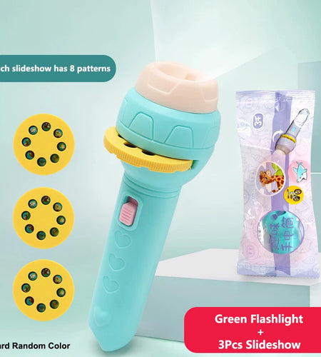 Flashlight Projector Torch Lamp Toy Cute Cartoon Creativity Toy Torch Lamp Flashlight Projector Toy Baby Sleeping Story Book