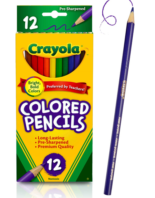 Load image into Gallery viewer, Colored Pencil Set, 12 Ct, Back to School Supplies for Kids, Classroom Supplies, Teacher Gift
