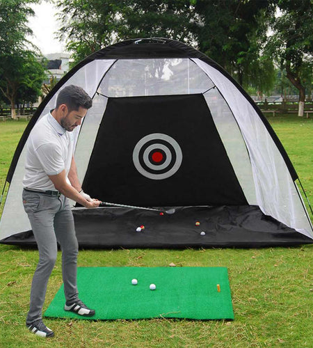 Golf Practice Net Tent Golf Hitting Cage Garden Grassland Practice Tent Golf Training Equipment Mesh Outdoor
