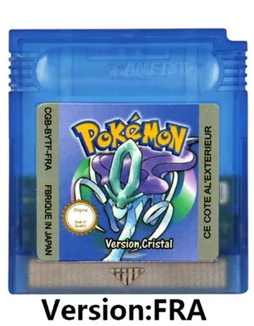 Load image into Gallery viewer, GBC 16-Bit Game Video Game Cartridge Console Card Pokemon Red Blue Crystal Golden Green Silver Yellow with Multi-Language
