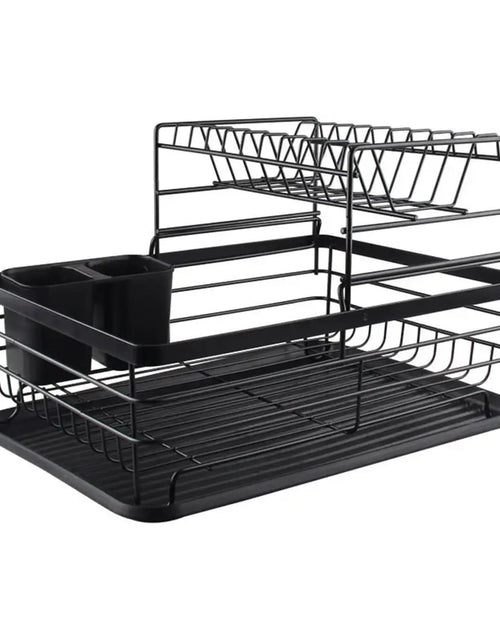 Load image into Gallery viewer, Dish Drying Rack Drainer Storage Rack 2 Layers Iron Tableware Organizer Kitchen Tools for Bowl Dishes Chopsticks
