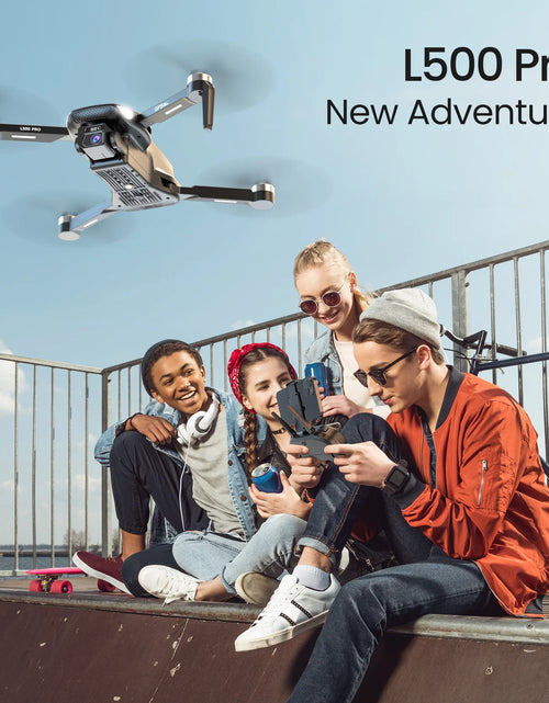 Load image into Gallery viewer, L500 Pro GPS Drone with 4K HD Camera for Adults and Beginners, FPV RC Quadcopter with Brushless Motor, 5G WIFI Transmission, 2 Batteries, Black
