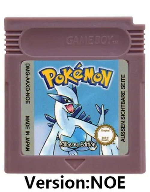 Load image into Gallery viewer, GBC 16-Bit Game Video Game Cartridge Console Card Pokemon Red Blue Crystal Golden Green Silver Yellow with Multi-Language
