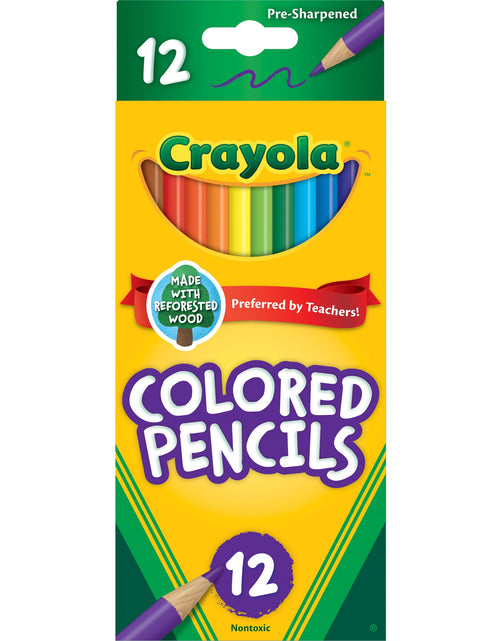 Load image into Gallery viewer, Colored Pencil Set, 12 Ct, Back to School Supplies for Kids, Classroom Supplies, Teacher Gift
