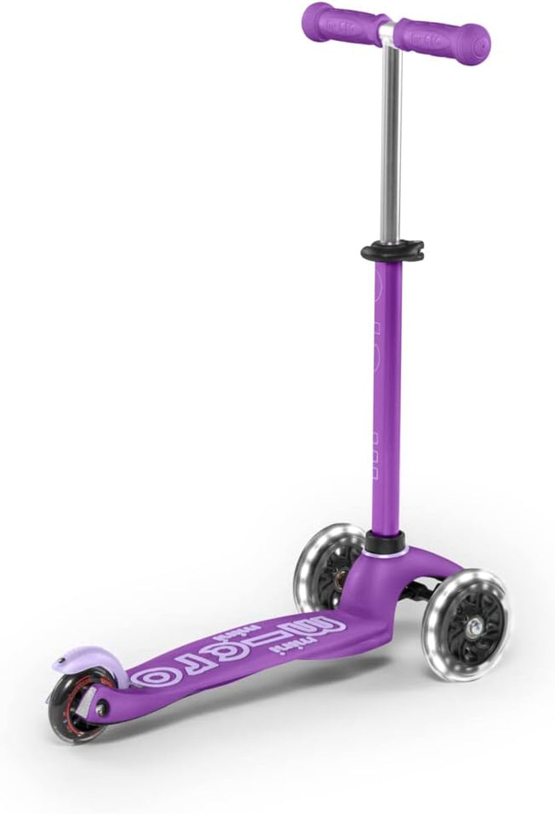 Kickboard - Mini Deluxe LED 3-Wheeled, Lean-To-Steer, Swiss-Designed  Scooter for Preschool Kids with LED Light-Up Wheels, Ages 2-5