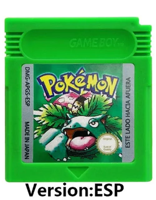 Load image into Gallery viewer, GBC 16-Bit Game Video Game Cartridge Console Card Pokemon Red Blue Crystal Golden Green Silver Yellow with Multi-Language
