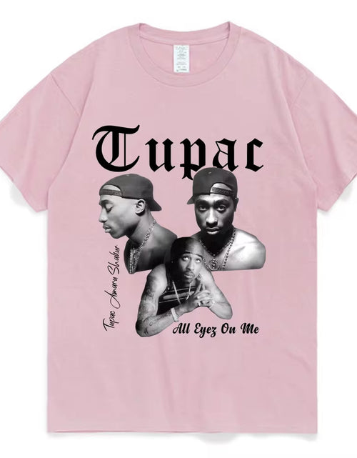 Load image into Gallery viewer, Rapper Tupac 2Pac Graphic T Shirt Fashion High Quality Short Sleeves T-Shirts Oversized Hip Hop Streetwear Men&#39;S Cotton T-Shirt
