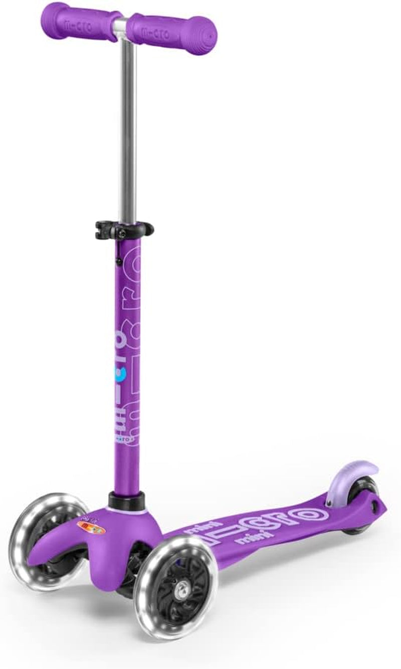 Kickboard - Mini Deluxe LED 3-Wheeled, Lean-To-Steer, Swiss-Designed  Scooter for Preschool Kids with LED Light-Up Wheels, Ages 2-5