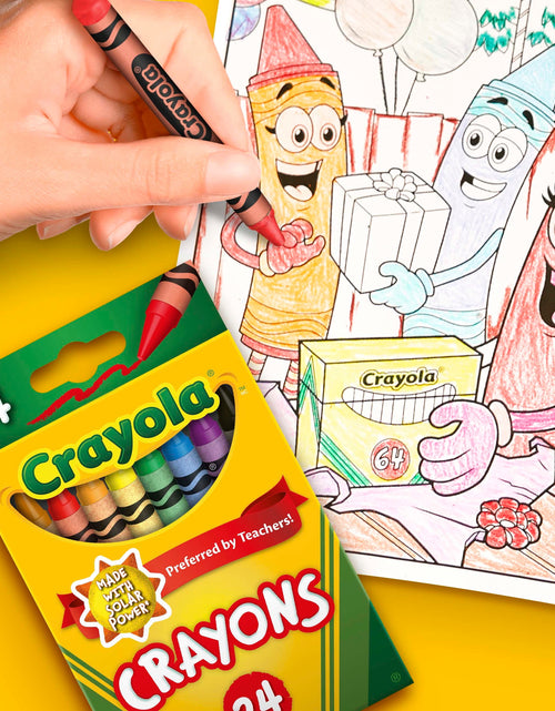 Load image into Gallery viewer, (4 Pack)  Crayons, 24 Count, Back to School Supplies, Classroom Supplies, Assorted Classic Colors, Gifts
