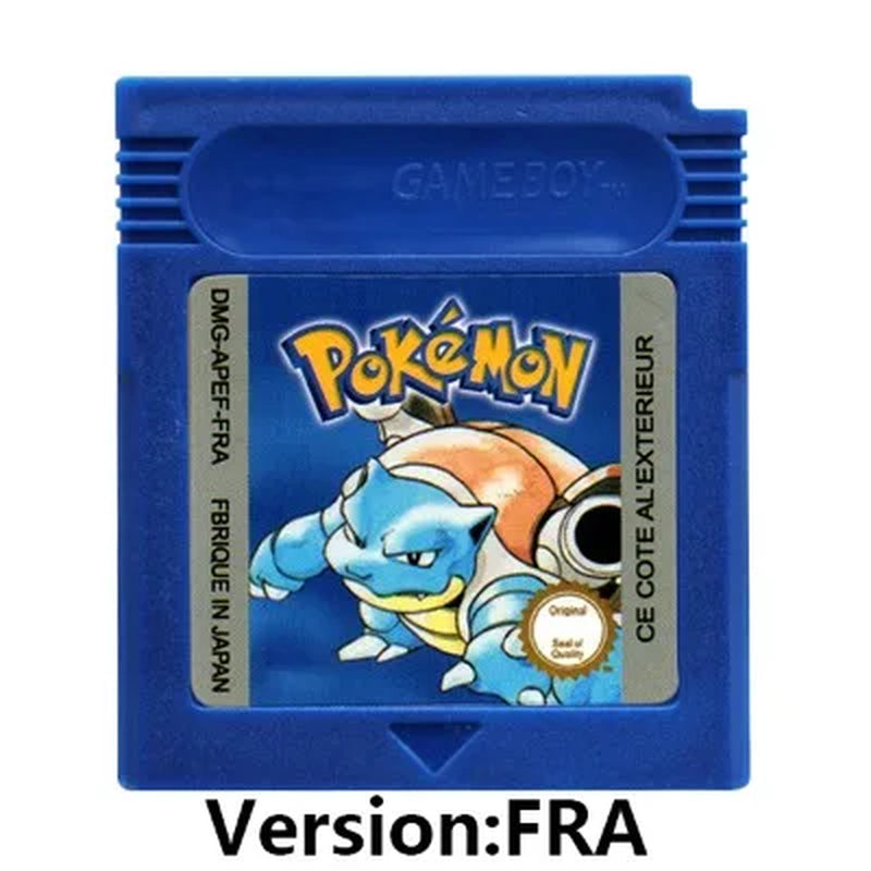 GBC 16-Bit Game Video Game Cartridge Console Card Pokemon Red Blue Crystal Golden Green Silver Yellow with Multi-Language