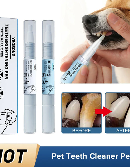 Load image into Gallery viewer, Pet Teeth Cleaner Pen Cats Tartar Dental Stones Remover Fresh Bad Breath Deodorant Reduce Tooth Calculus Dog Oral Cleaning Pen
