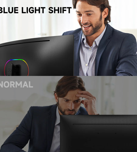 27-Inch 165Hz/144Hz Curved Gaming Monitor, Ultra Wide 16:9 1440P PC Monitor for Laptop with 2*Speakers, 1Ms AMD, QHD2K(2560 X 1440P) HDR Computer Monitor Support VESA, HDMI&DP, Metal Black