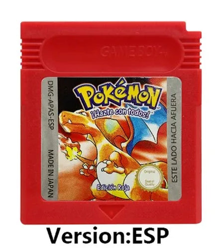 GBC 16-Bit Game Video Game Cartridge Console Card Pokemon Red Blue Crystal Golden Green Silver Yellow with Multi-Language