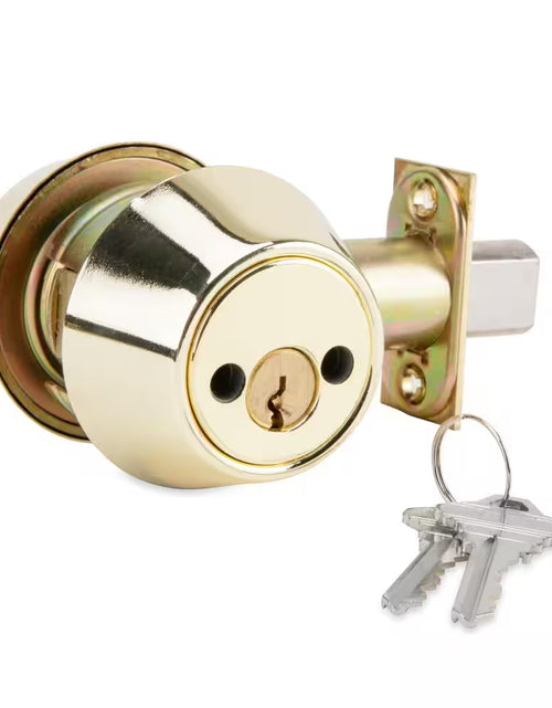 Load image into Gallery viewer, 700 Series Grade 2 Bright Brass Double Cylinder Deadbolt
