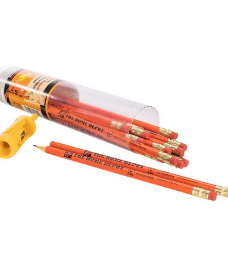 Round Pencils with Pro-Sharp Sharpener (15-Pack)