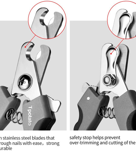Dog Nail Clippers,Dog Nail Trimmers for Large Breed Dog with Quick Sensor,Safari Professional Cat Nail Clipper with Safety Guard and Nail File.