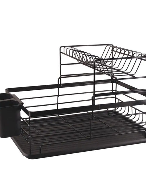 Load image into Gallery viewer, Dish Drying Rack Drainer Storage Rack 2 Layers Iron Tableware Organizer Kitchen Tools for Bowl Dishes Chopsticks
