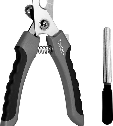 Dog Nail Clippers,Dog Nail Trimmers for Large Breed Dog with Quick Sensor,Safari Professional Cat Nail Clipper with Safety Guard and Nail File.